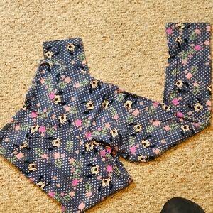 Lularoe Disney Mickey Mouse Patterned Leggings